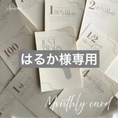はるか様専用ページ　マンスリーカード┊︎月齢フォト┊︎手形足形┊︎
