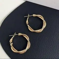 【在庫わずか】ピアス k18 ゴールド フープ 金属アレルギー対応 高品質