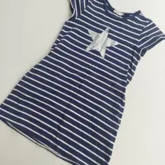 【ベベ】ボーダーワンピース