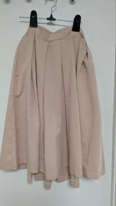 SENSE OF PLACE ベージュピンク 台形スカート Freeサイズ