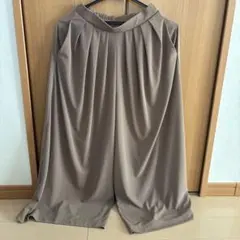 Sサイズ ユニクロ ガウチョパンツ ワイドパンツ ブラウン UNIQLO