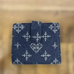 Daily russet デニム　二つ折り財布