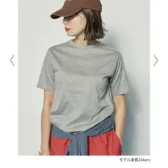 FORME 東原亜希　Mother USAコットンTシャツ 日本製　ネイビーのサムネイル