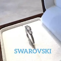 【美品】SWAROVSKI ダイヤモンドリング　指輪