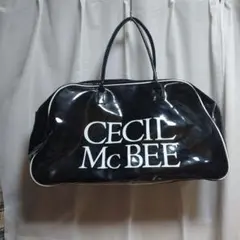 CECIL McBEE エナメルボストンバック ビックサイズ