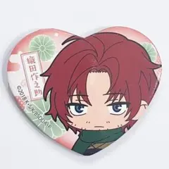 文豪ストレイドッグス ハート型缶バッジ 織田作之助