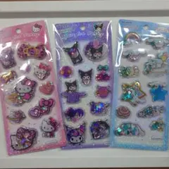 サンリオ　スパンコールパーティー　3種　キティクロミシナモン