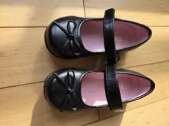 IFME　黒いリボン付きフォーマルシューズ　17cm