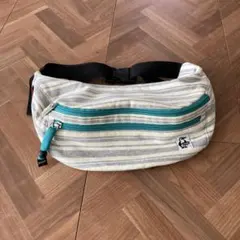 CHUMS チャムス ボディバッグ バッグ スエット生地 グレー 緑