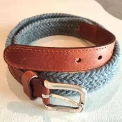 TOMMY HILFIGER トミーフィルフィガー メッシュベルト グレー 茶色のサムネイル