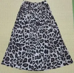 Monologue ロングスカート フレアスカート アニマル柄 ヒョウ柄