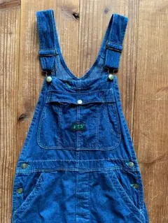 70's ELY デニムオーバーオール　濃紺　実寸（29.5×29位）USA製