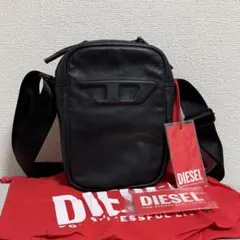 【定価4.5万】DIESEL ソフトレザー クロスボディバッグ Dロゴ 羊革