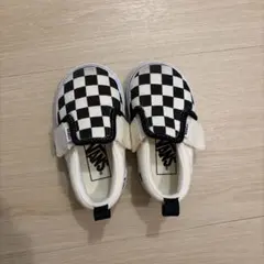 VANS キッズ スリッポン チェッカーフラッグ