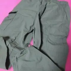 devirocK キッズ140　カーキ カーゴパンツ