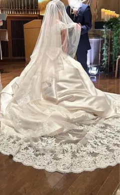 ホワイトチュールウェディングベール