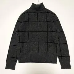 RRL ラルフローレン ラムズウール 長袖ニット セーター M グレー 無地