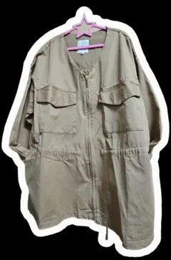 レプシィム 洗えるリョウポケジャケット ブラウン