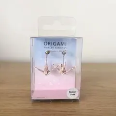 のレン レディース 折紙 ピアス 和紙 和風 日本製 手作り ニッケルフリー