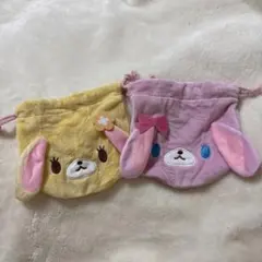 シュガーバニーズ ふわふわ巾着 ももうさ