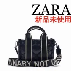 ❤️新品未使用❤️ZARA ナイロン ミニ トートバッグ ショルダー 黒