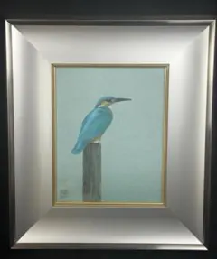 【真作】絵画　野々内宏　日本画SM　頬白　花鳥画の繊細な美　共シール　W72 真作】絵画 野々内宏 日本画SM 頬白 花鳥画の繊細な美 共シール W72