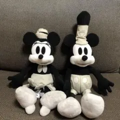 早い者勝ちセール☆ディズニー　100周年蒸気船ウィリーモノトーンぬいぐるみセット