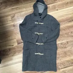 今週末迄限定価格　美品メンズ　チャコールグレー ウール ダッフルコート　サイズL