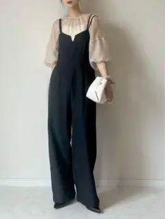 【美品】amely ダブルストラップサロペット　L
