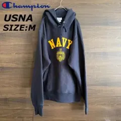 USNA 復刻 チャンピオン リバースウィーブ NAVY パーカー M ネイビー