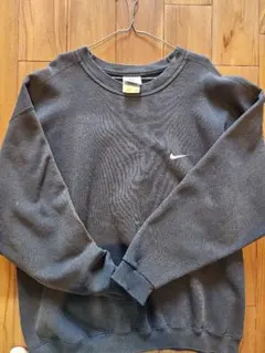 Nike ナイキ スウェット ビッグサイズ 黒スウェット 刺繍 ゆったり