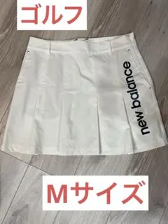 ニューバランスゴルフ プリーツスカート 白Mサイズ