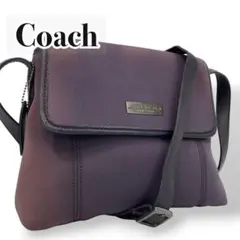 COACHオールドコーチ 6214 ネオプレン レザー ショルダーバッグ 茶色
