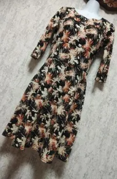 フランス製 ひざ丈ワンピース