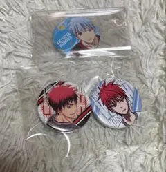 黒子のバスケ　赤司征十郎 火神大我 黒子テツヤ 缶バッジ　3個セット