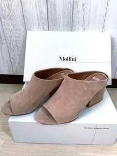 Mollini 太ヒールサンダル　ピンクベージュ　23cmのサムネイル