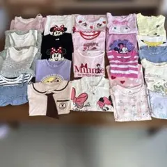 夏服まとめ売り100サイズ女の子48点＆おまけ12点。保育園、幼稚園用。