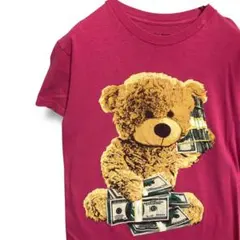 FBWW ネタ Tシャツ くま ぬいぐるみ テディ ベア お札 マネー ファニー