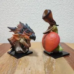モンスターハンター　リオレウス　クルペッコ　モンスターヘッドフィギュア　先着特典