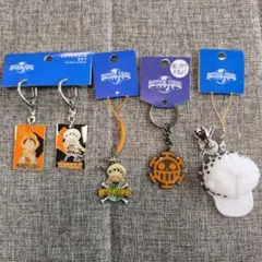 j*o様 USJ ワンピースキーホルダー類 5個セット①　ルフィ＆トラファルガー