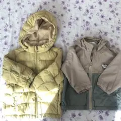 キッズアウターセット（イエロー/ベージュ）