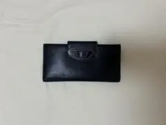 DIESEL ブラックレザー 長財布のサムネイル