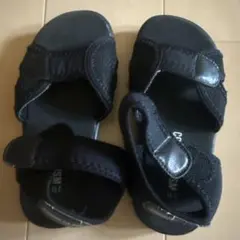 COMME CA ISM ブラックサンダル 15.0