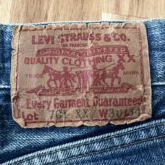 リーバイス　701xx ギャラ入り紙パッチ　Ｗ30 Ｌ34