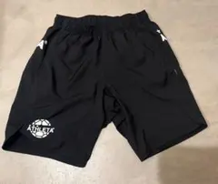 ATHLETA ブラック ハーフパンツ サッカー S 黒　ウエア
