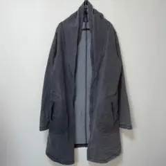 Creatioage グレー　フード付き　カーディガン　デニム　綿　M〜L