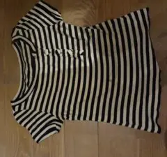 ストライプ 半袖Tシャツ　平成ギャル　y2k ピチT