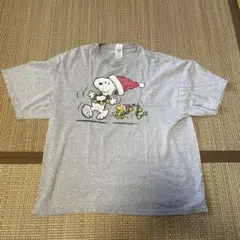 PEANUTS スヌーピー クリスマス Tシャツ グレー 2XLのサムネイル