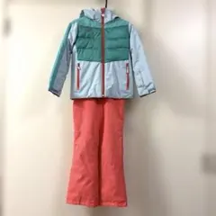 phenix 子ども用スキーウェア 130cm グリーン/コーラルピンク