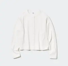 【UNIQLO】ユニクロ UVカットジャージークルーネックカーディガン XL